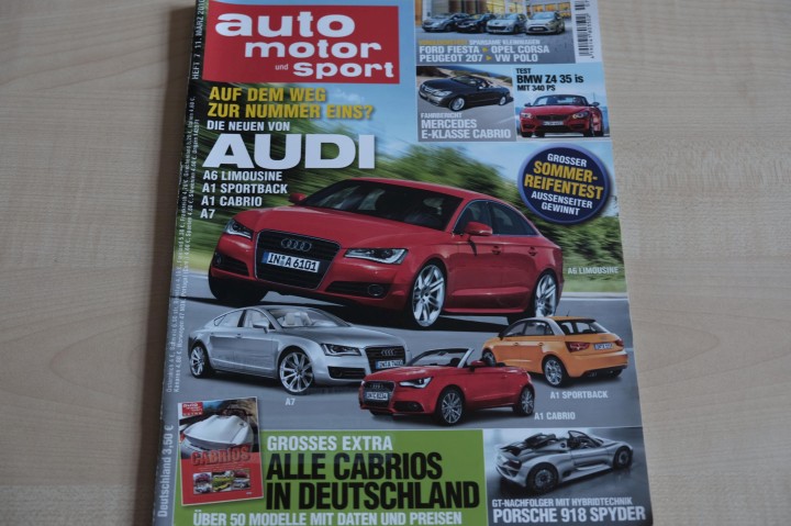 Deckblatt Auto Motor und Sport (07/2010)